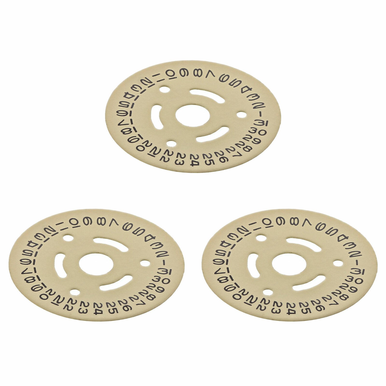 3 CALENDAR DATE DISC FOR LADY ROLEX NQS 2030/2035 6900 6901 6916 6917 CHAMPAGNE
