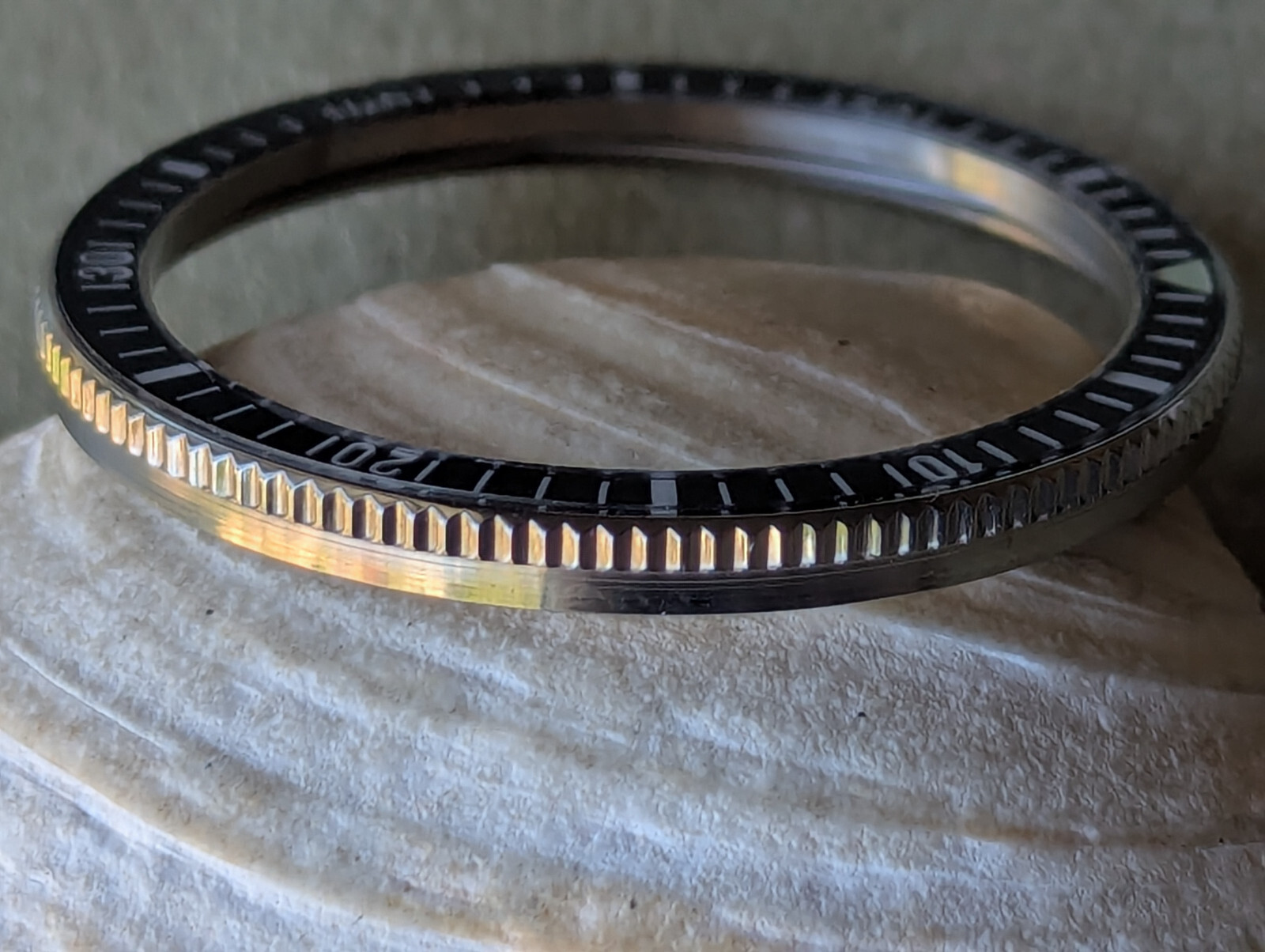 NOS Vintage 1960’s Yema Superman SS Bezel/Black Acrylic Insert/Tension Spring