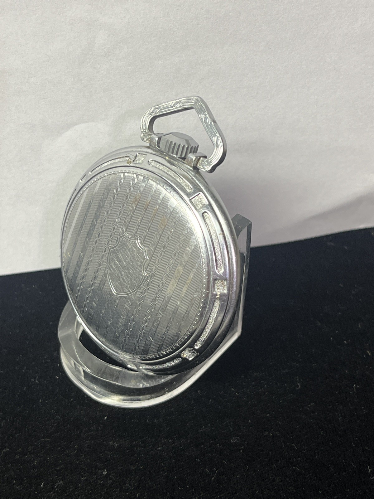 16S Ilinois Open Face Pocket Watch Case Glass Beveled Crystal BIN$ 49.99