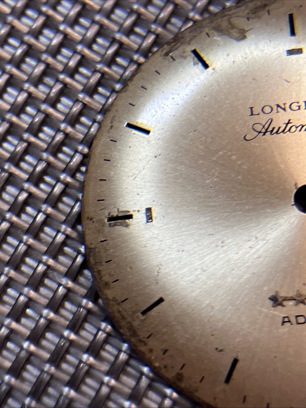 VTG Longines Admiral Automatic Watch Dial for Parts 1960 -1970
