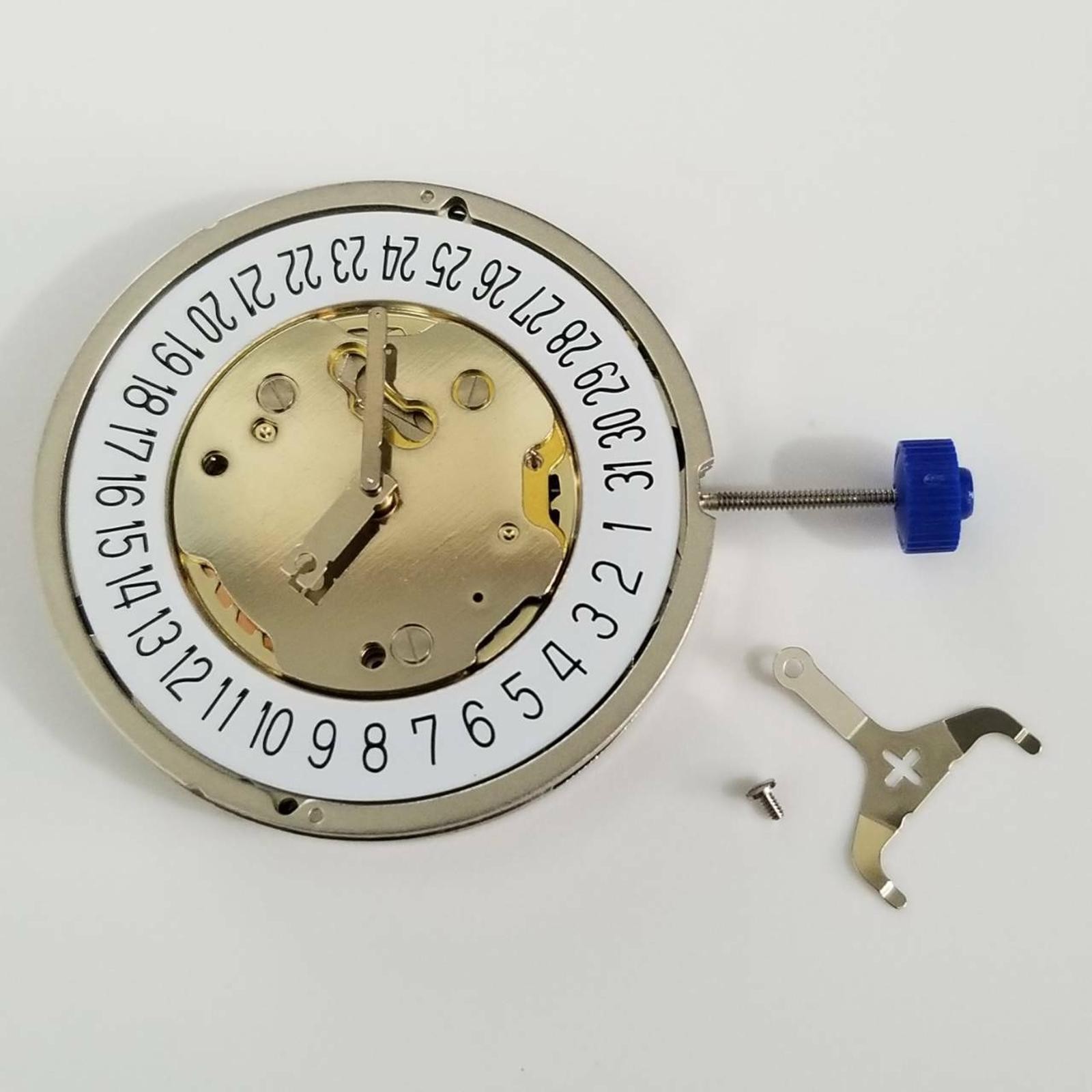 Quartz Watch Movement with Battery 5 Hands Single Calendar For RONDA 5021.D O