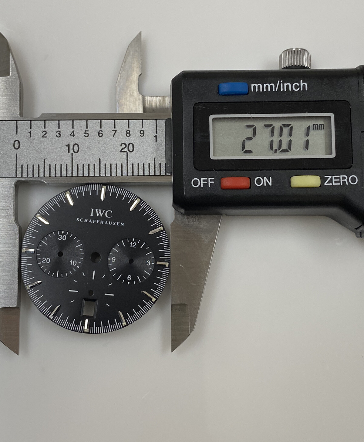Original IWC GST SCHAFFHAUSEN Chronograph IW372702 Black 27mm Dial