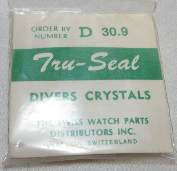 TRU SEAL DIVERS ROUND WATCH CRYSTAL D 30.9 WATERPROOF REPLACEMENT PART #447