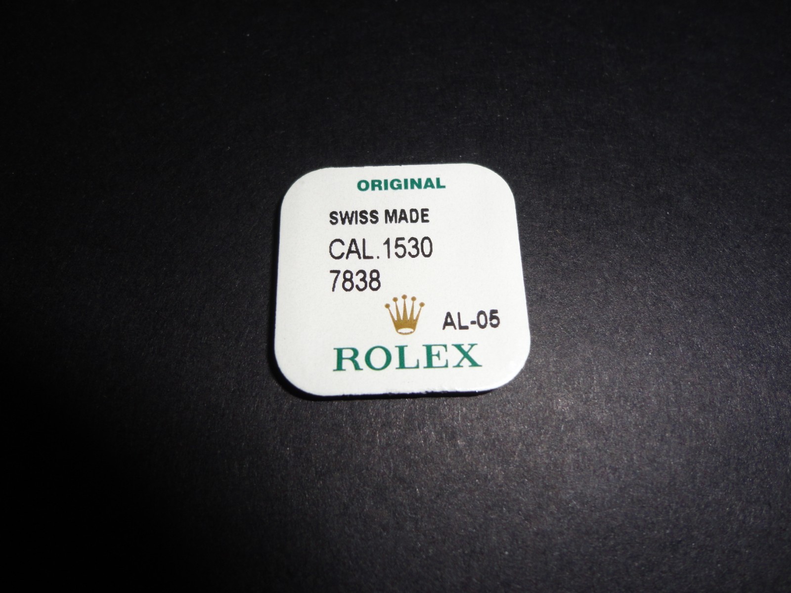 ROLEX 1530-7838 Center Seconds Pinion Watch Part NOS