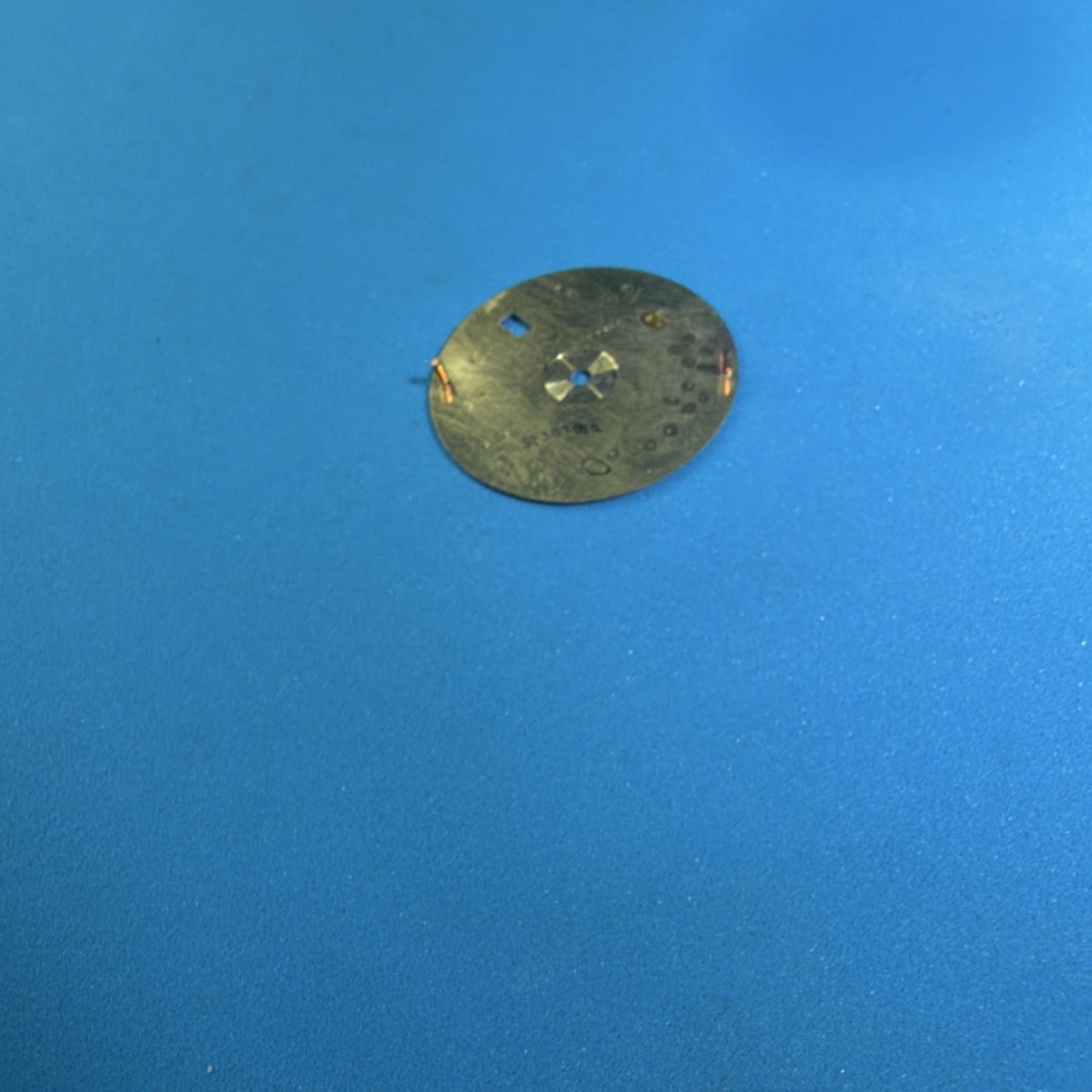 28mm Blue Date Dial w/ Silver Numerals Date Window Rolex Replacement Dial