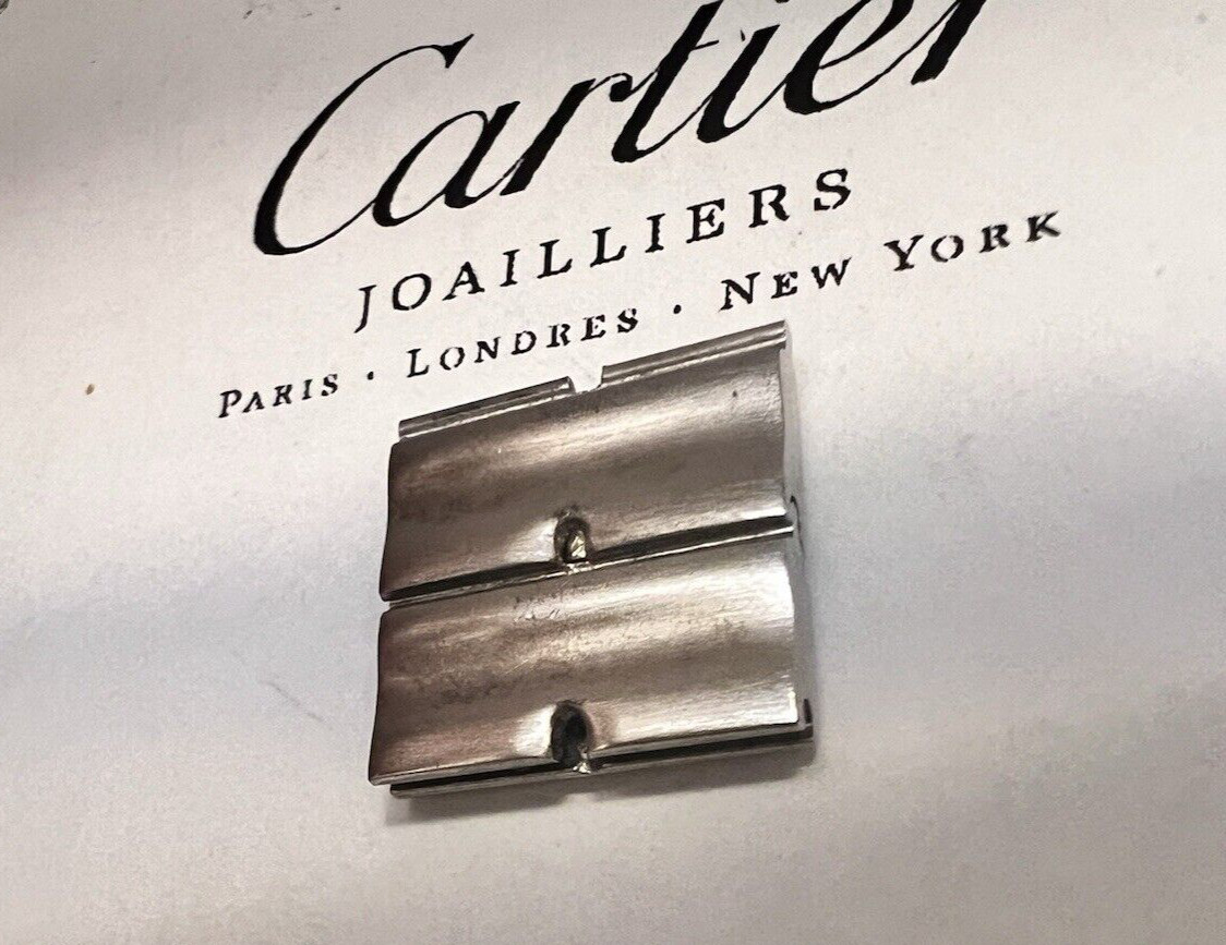 Cartier Watch Link Santos Stainless Steel 14mm PREOWNED COMPLETE Swiss Made