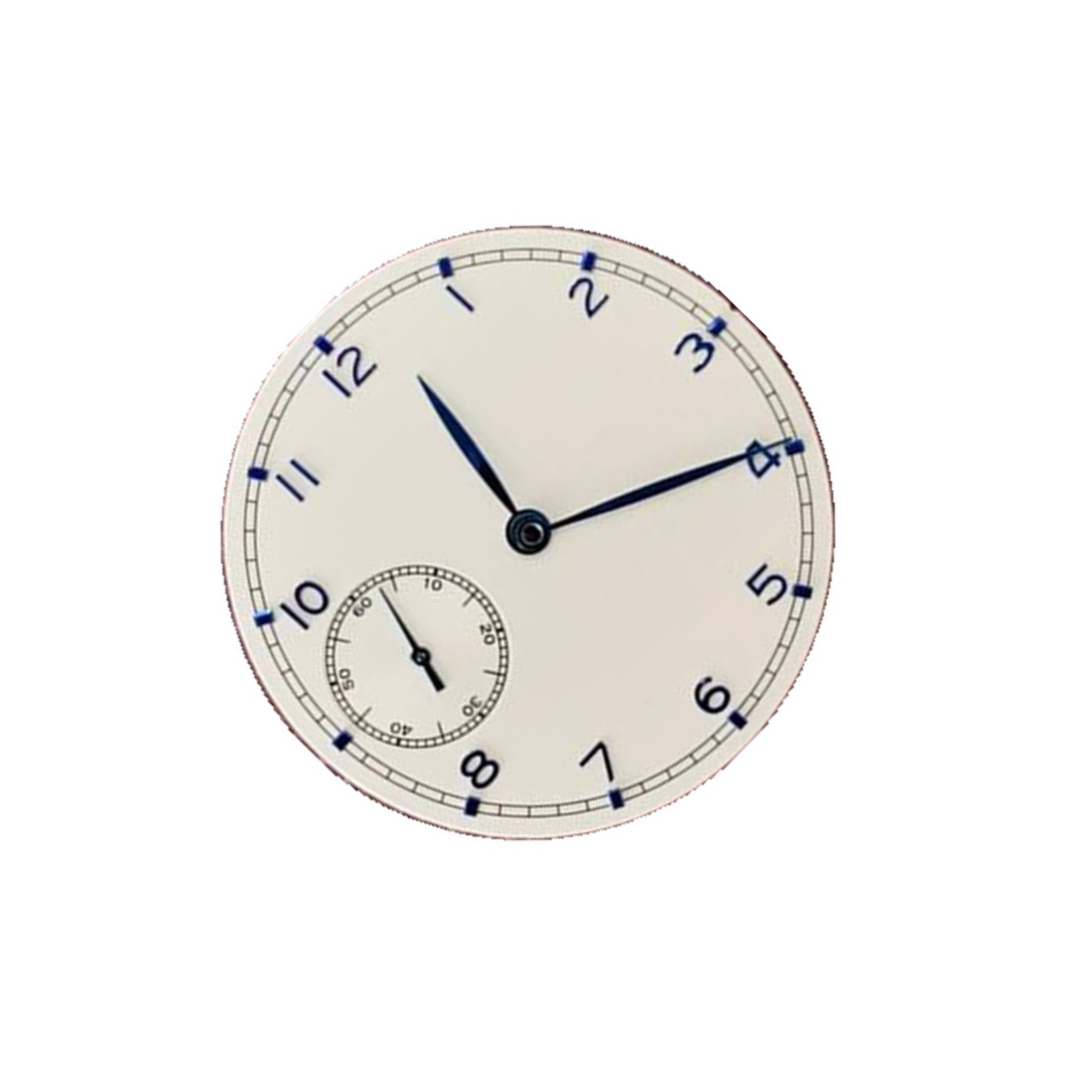 0.4mm Thickness 37mm Watch Dial White Face w/ Hands for ETA 6497 ST3600 Movement