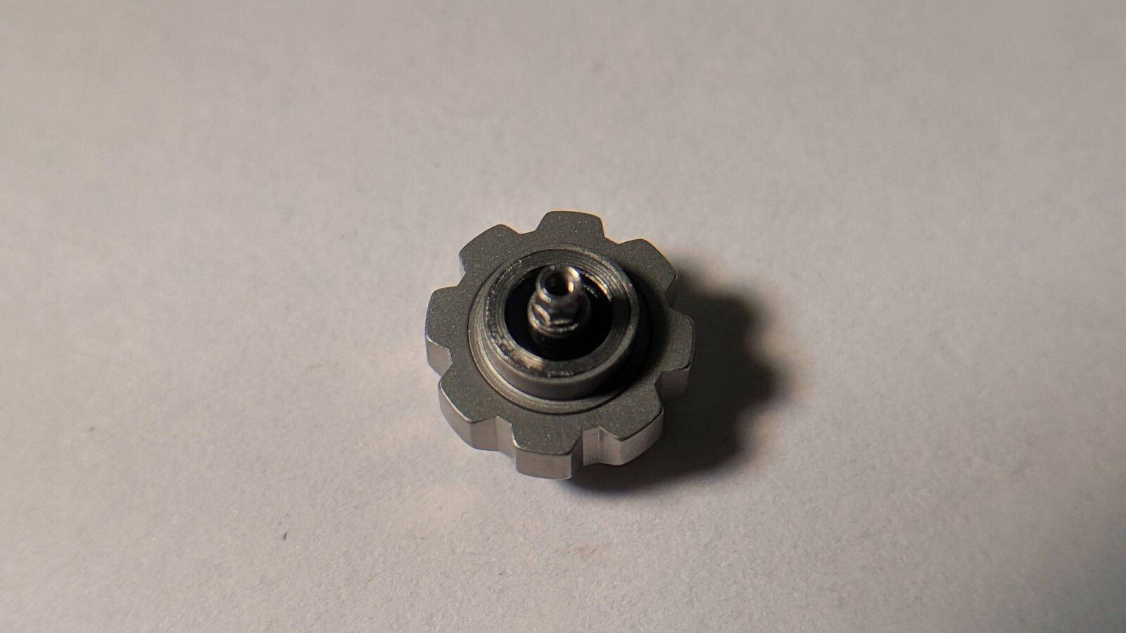 Unbranded Swiss Made crown for Formula 1, 7.8mm Screw w Tube NEW CAR-7801 WHITE