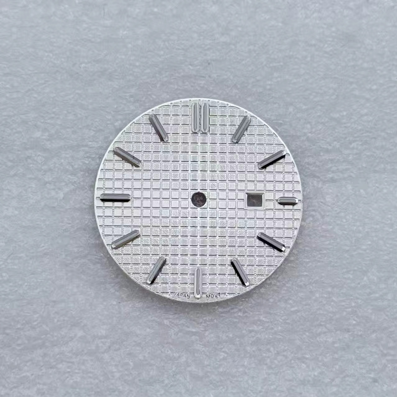 25.8Mm No Logo Waffle Texture Watch Dial Ladies Style Green Lume Modified for Se