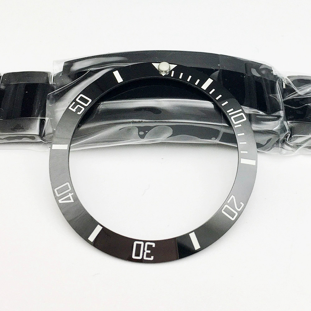 38mm*30.8mm Luminous ceramic watch bezel SUB bezel GMT Fit SKX007/009