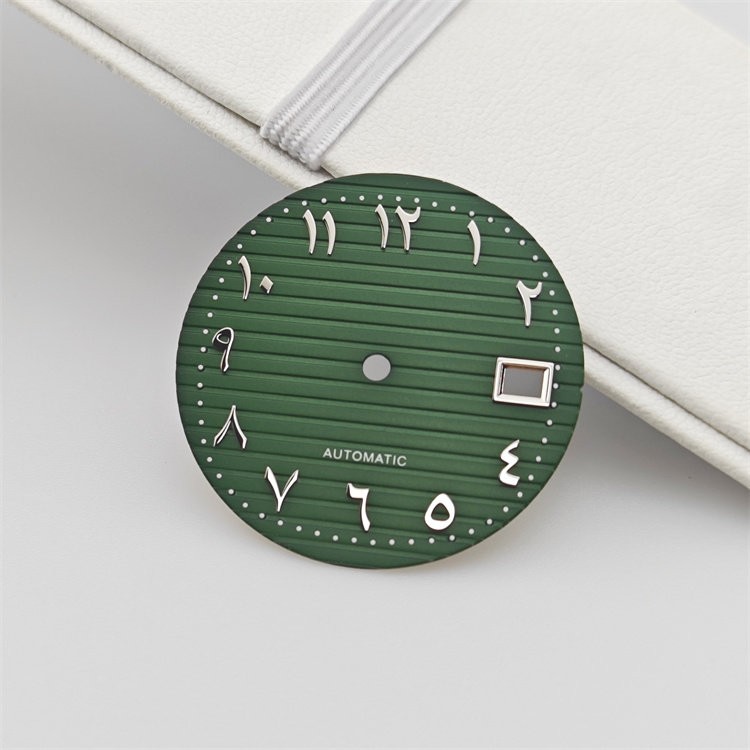 29.8mm Horizontal Grooved Dial Eastern Arabic Numerals Fit Auto Mod