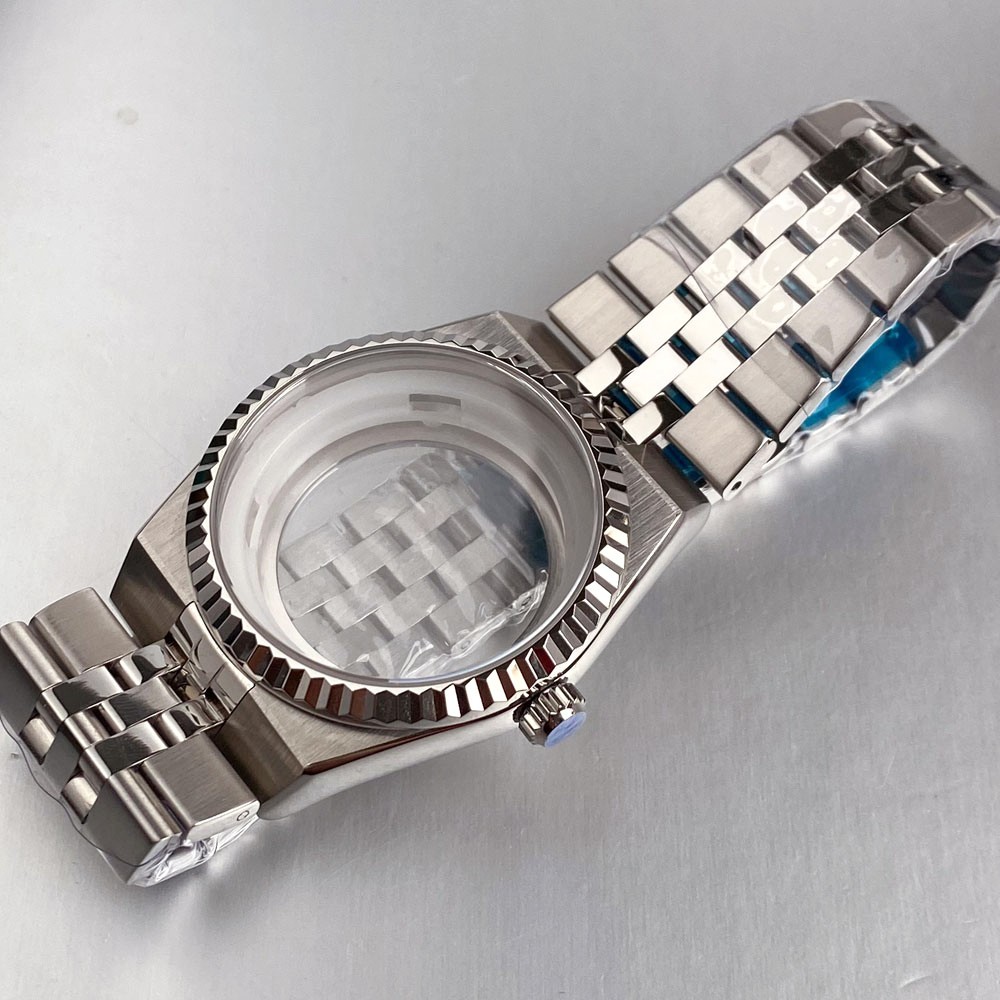 Tandorio 41mm Sapphire Glass Watch Case 34mm Honeycomb Dial Fit NH35 NH36 NH38