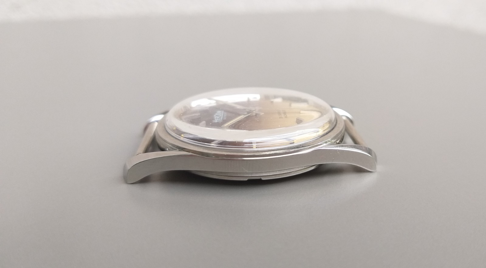 AS 1900 Steel Case + Dial 35mm Project Watch NOS Vintage Swiss Parts No Movement