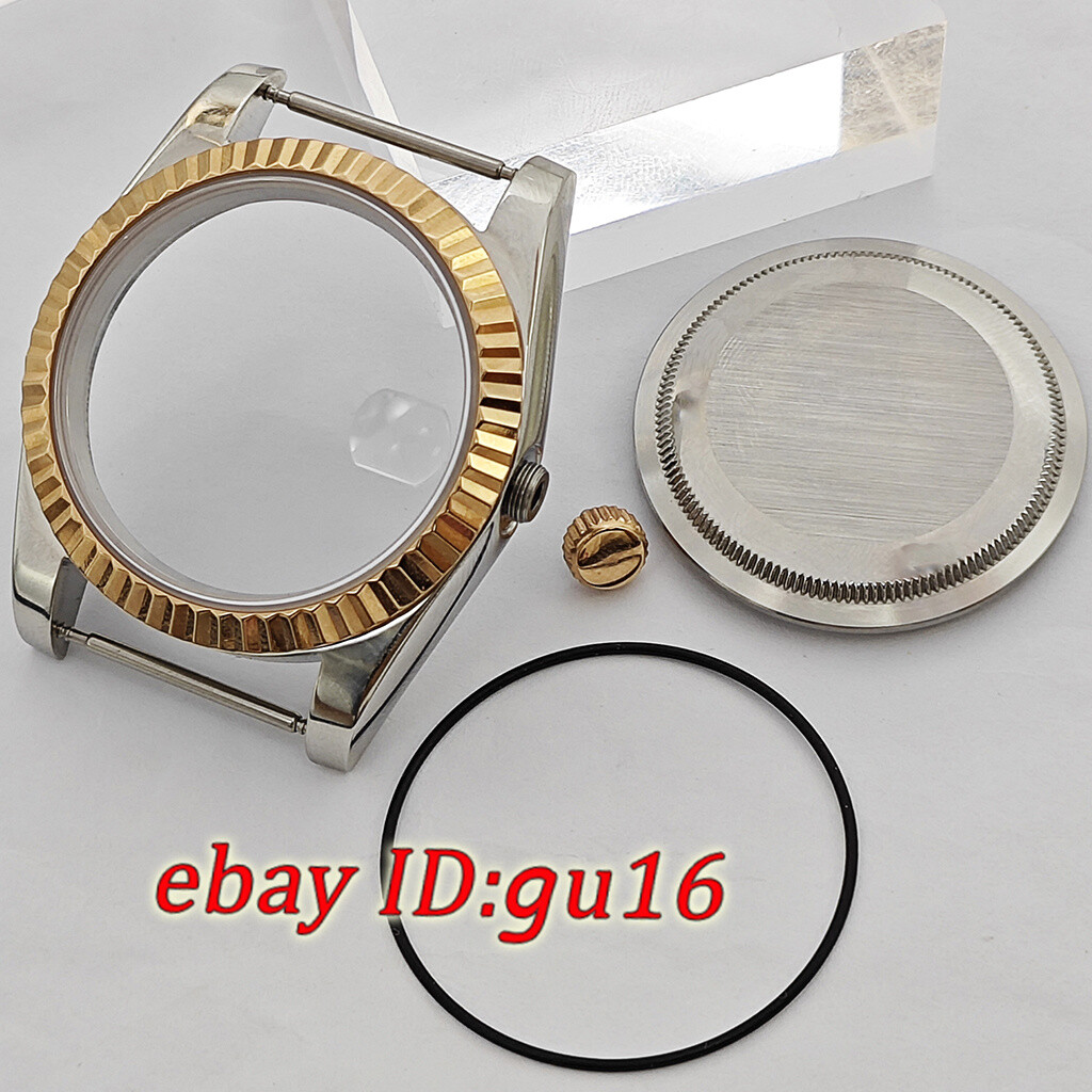 36mm 39mm watch case rose gold silver fit NH35 Miyota 8215 ETA 2824/2836 DG2813