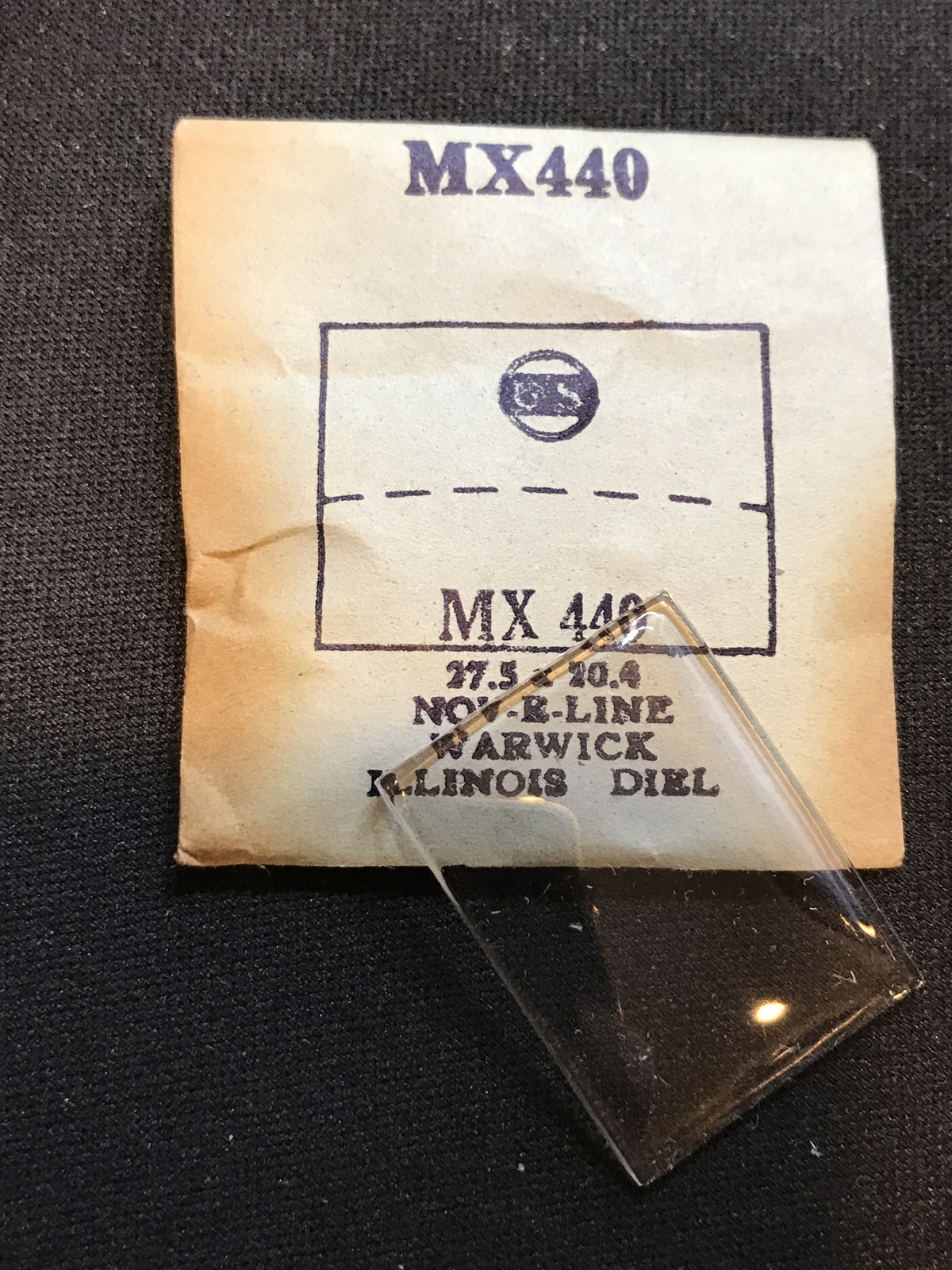 GS Flexo Flat Crystal MX440 for ILLINOIS, WARWICK, DIEL – 27.5 x 20.4 mm – New