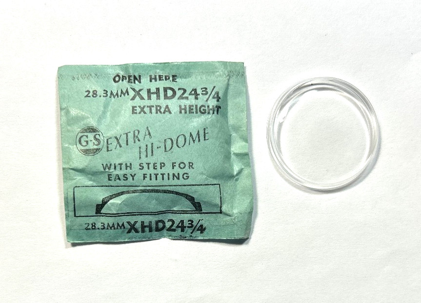 XHD 34 3/4 EXTRA HIGH DOME ROUND PLASTIC WATCH CRYSTAL 28.3mm