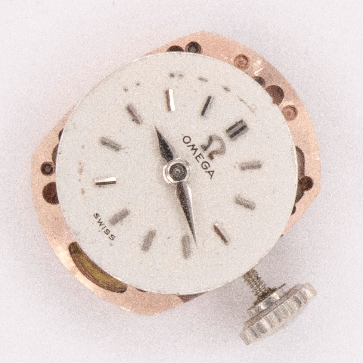 Vintage Omega Caliber 483 17-Jewel 2-Adjustment Wristwatch Movement, Runs