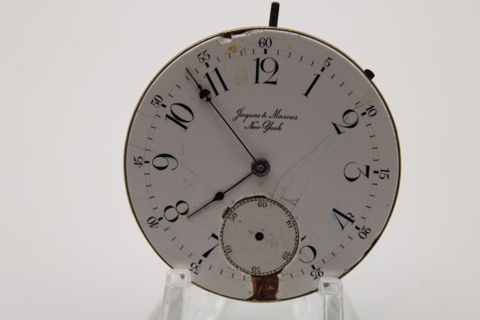 JAQUES & MARCUS NEW YORK POCKET WATCH MOVEMENT USA 45101 42.9mm (OC)
