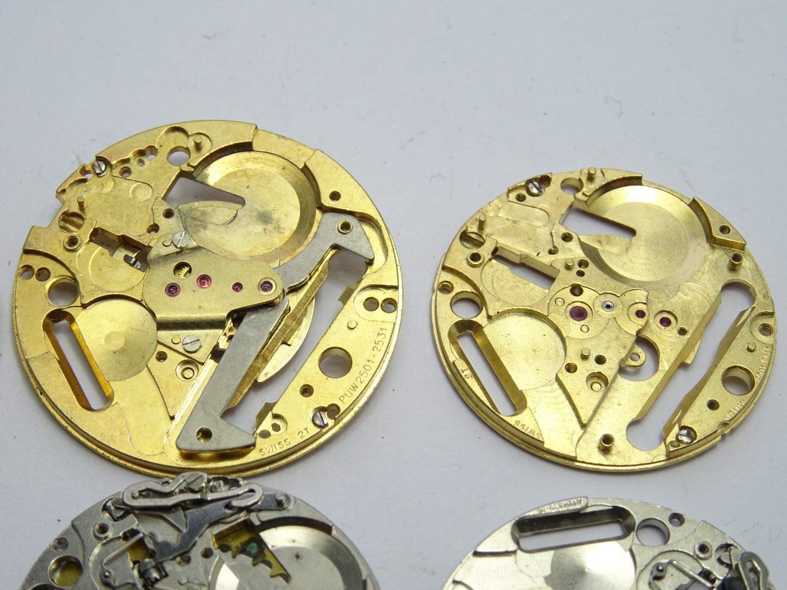 PUW 241 240 243 Watch Movement Spare Parts Stem Horology Watchmaker Date Wheel