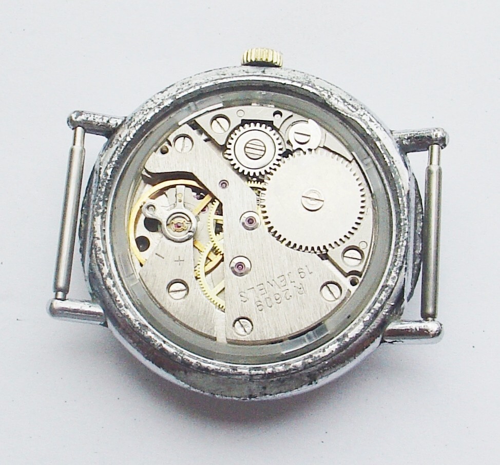 Rary Vintage Raketa Soviet Russian watch mov R 2609 Brown Dial SERVICED