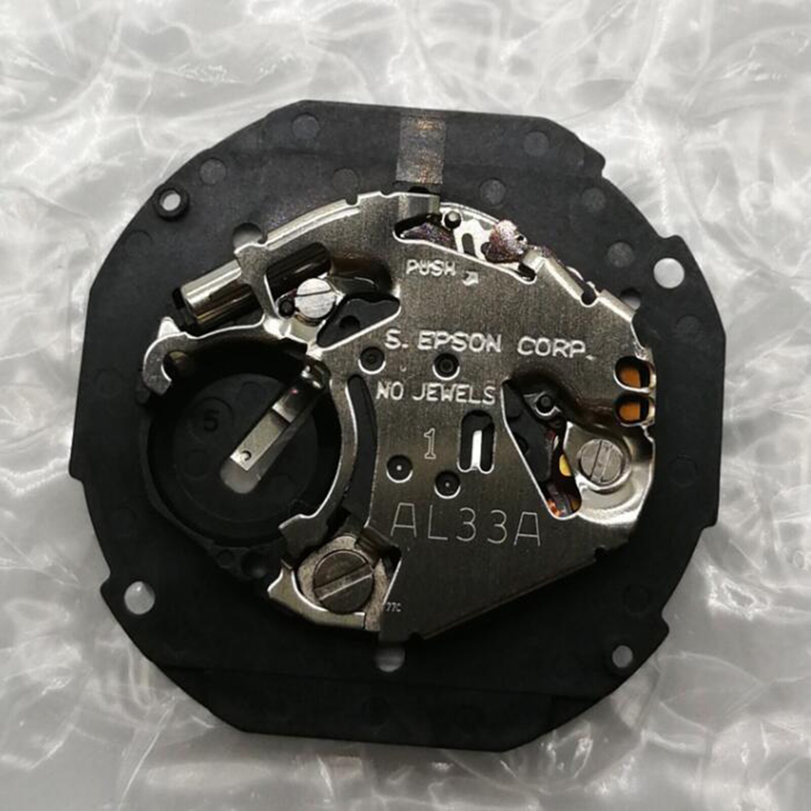 For AL33 Quartz Watch Movement 3 Hands Dual Calendar Replacement Repair Parts