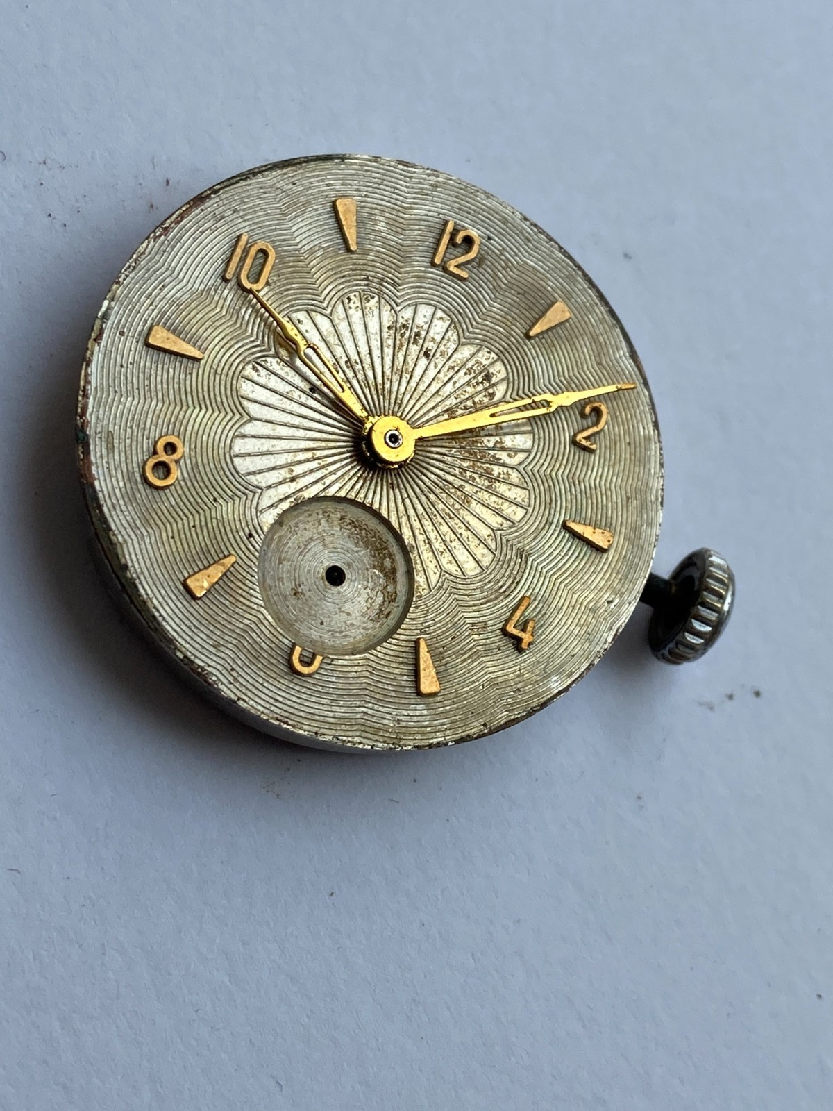VINTAGE MEN WRIST WATCH FOR PARTS MOVEMENT RAKETA PAKETA PCHZ 16 JEWEL CAL. 2603