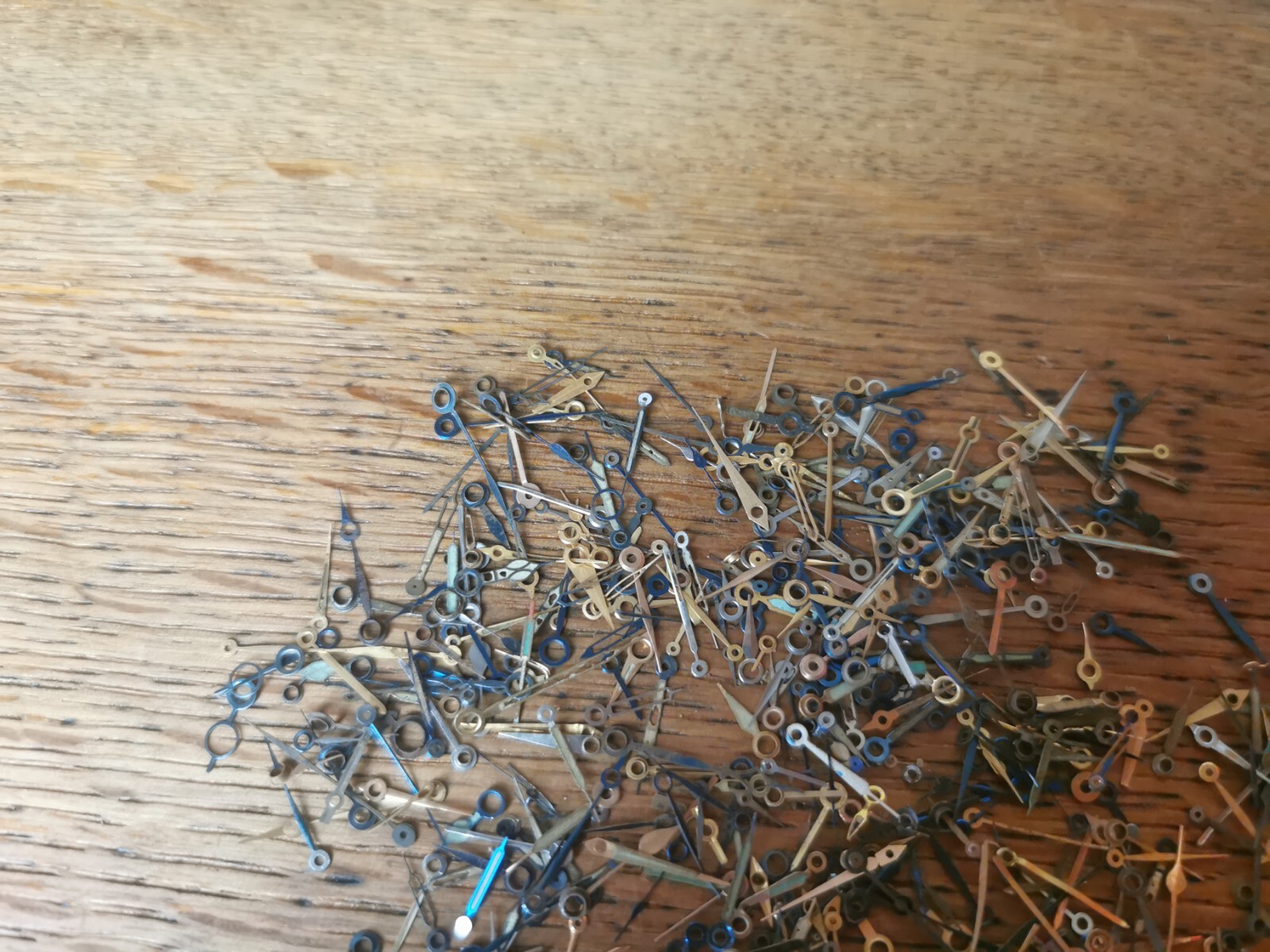 Job Lot of Vintage Pocket Watch Hands, Gilt / Blue, Various Styles #M223