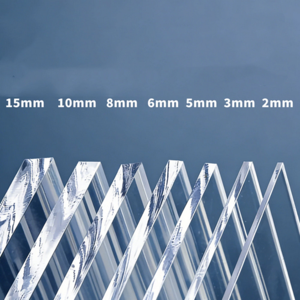 Transparent Acrylic Sheet,Hard Plexiglass Plastic Sheet, 1-25mm Thickness Option