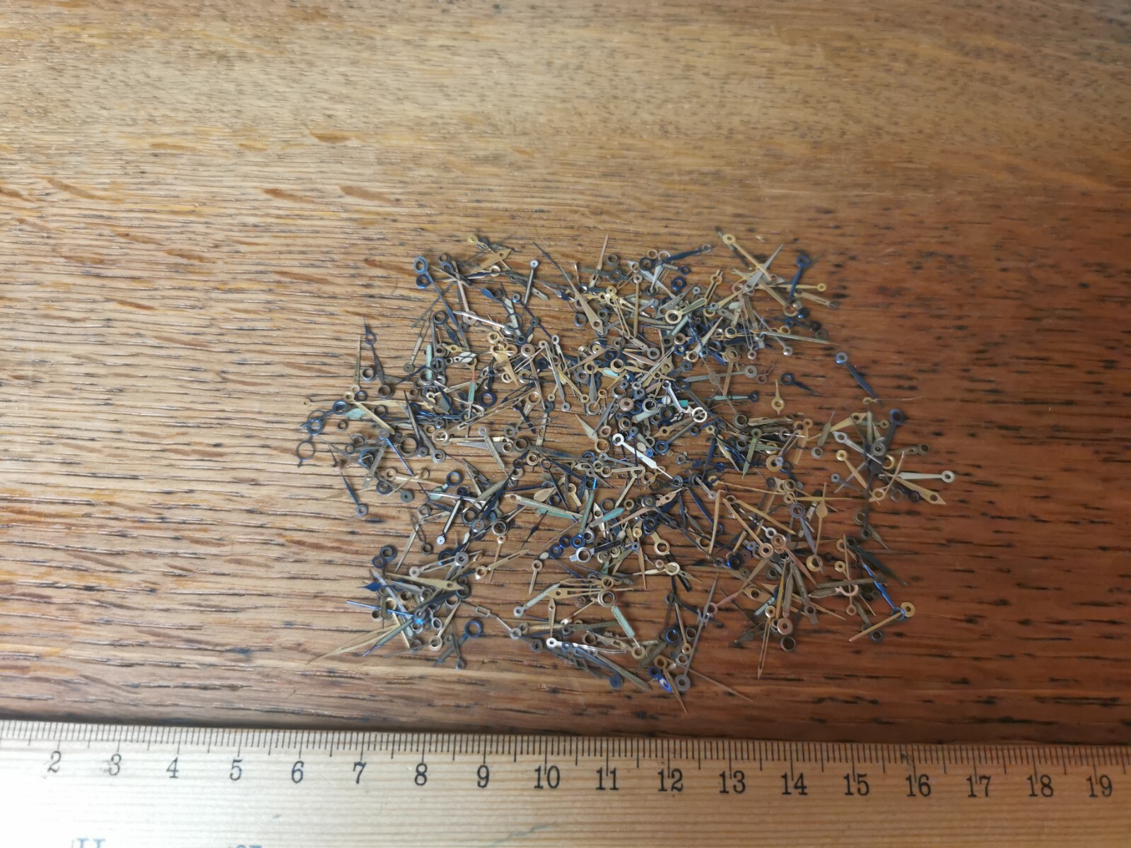 Job Lot of Vintage Pocket Watch Hands, Gilt / Blue, Various Styles #M223