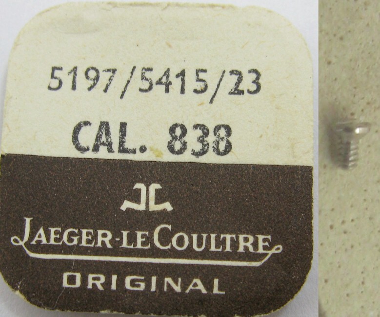 LeCoultre 838 watch movement part one screw for the ratchet wheel