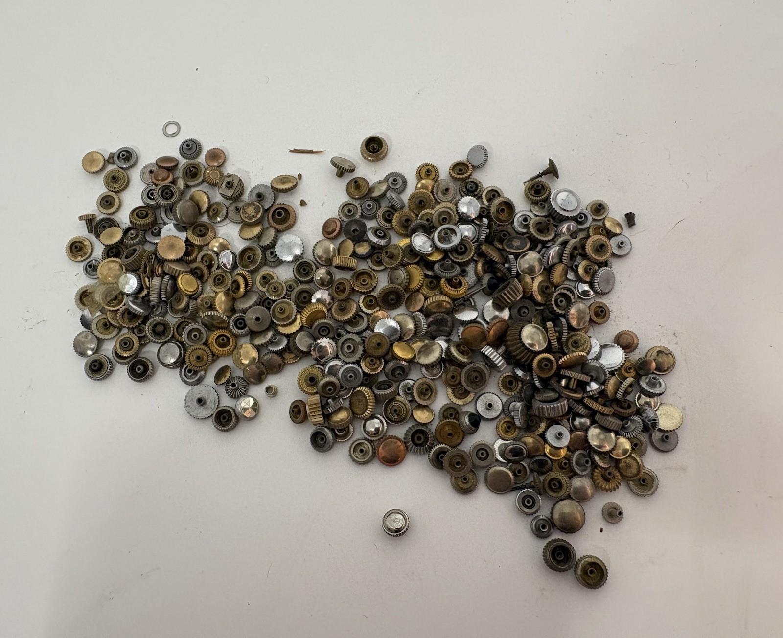 Huge Watchmaker’s Lot Of Assorted Wrist and Pocket Watch Replacement Crowns