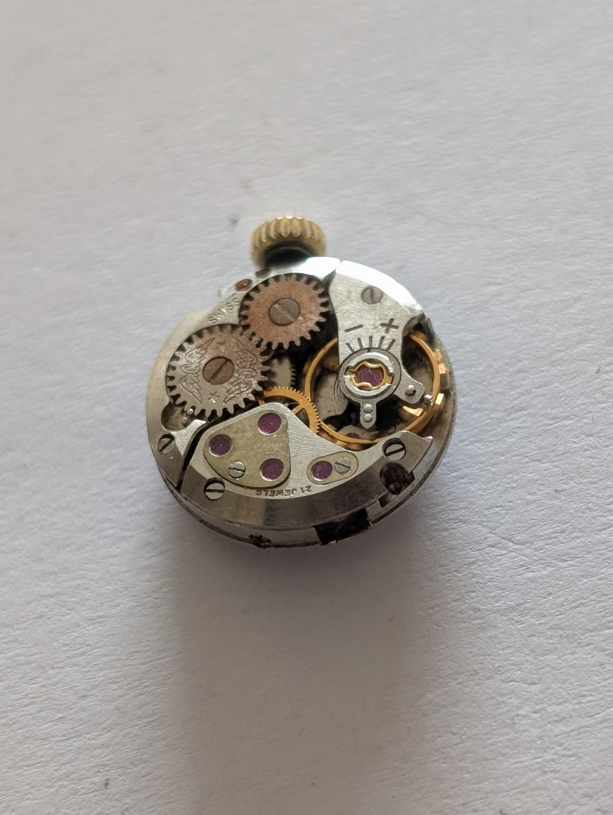 Vintage ETA 2410 Mechanical Watch Movement (Runs)