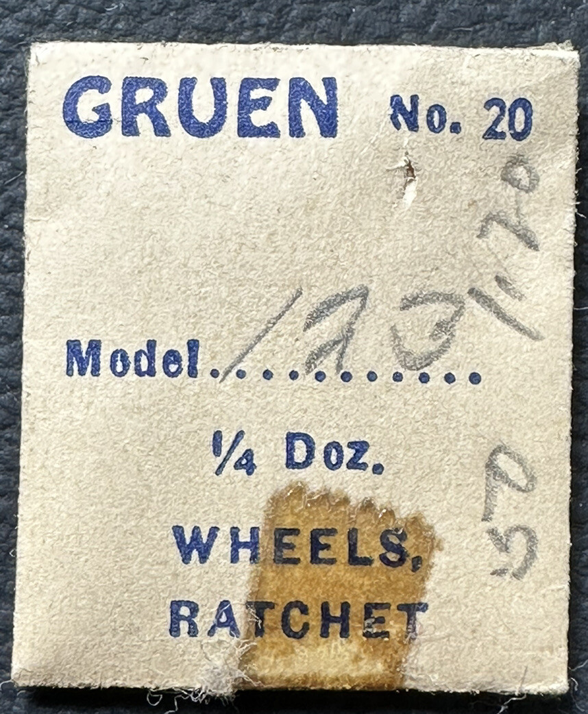 GENUINE GRUEN EB415 CAL123 1/4 DOZEN RATCHET WHEEL WATCH REPAIR WP5