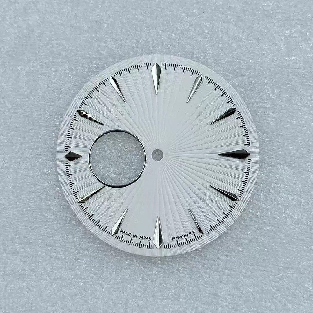 35mm Skeleton Watch Dial Open Heart Radiating Pattern Fit Auto Mod