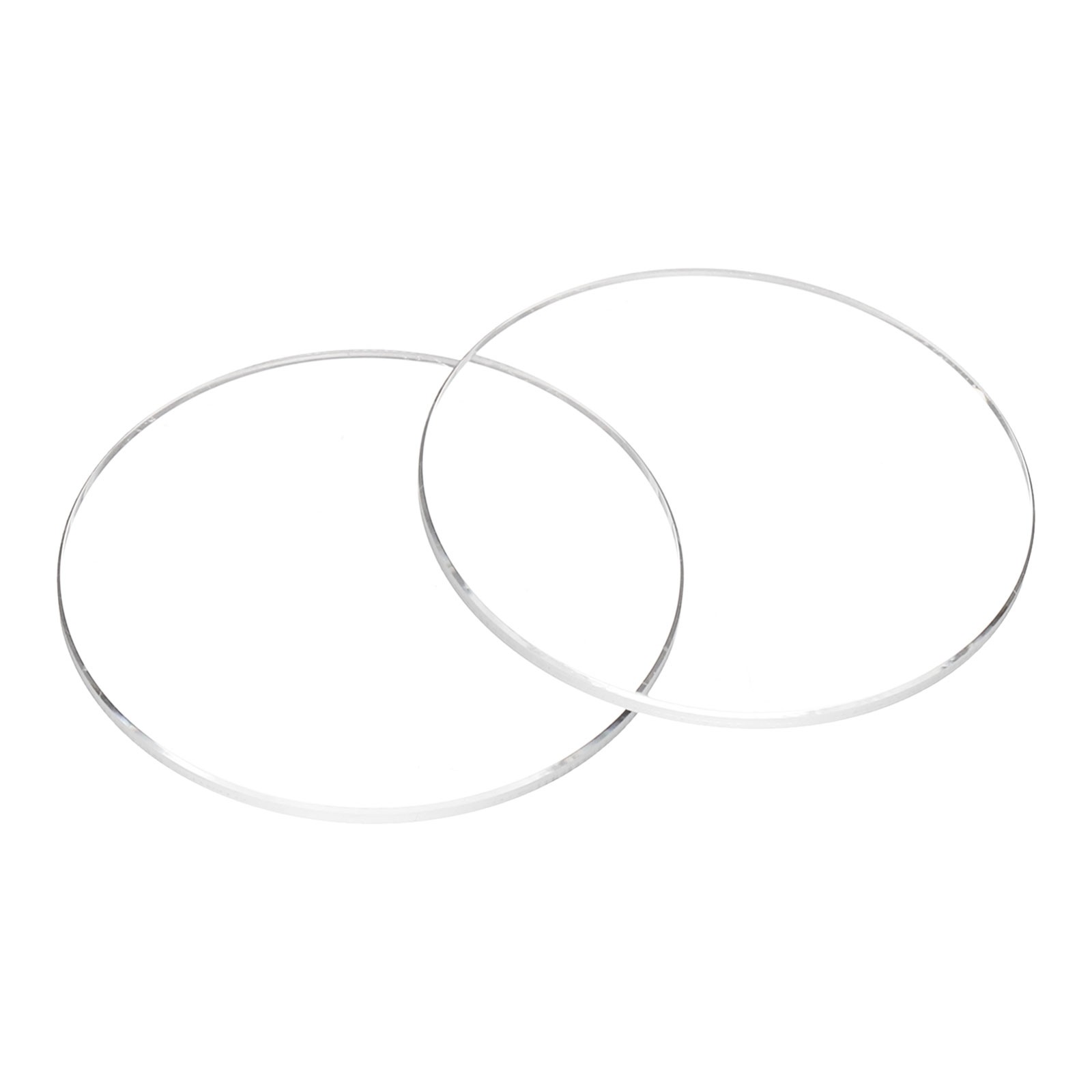 2pcs Watch Crystal Glass Lens 29.5mm x 1.2mm Beveled Edge Flat Glass Crystals