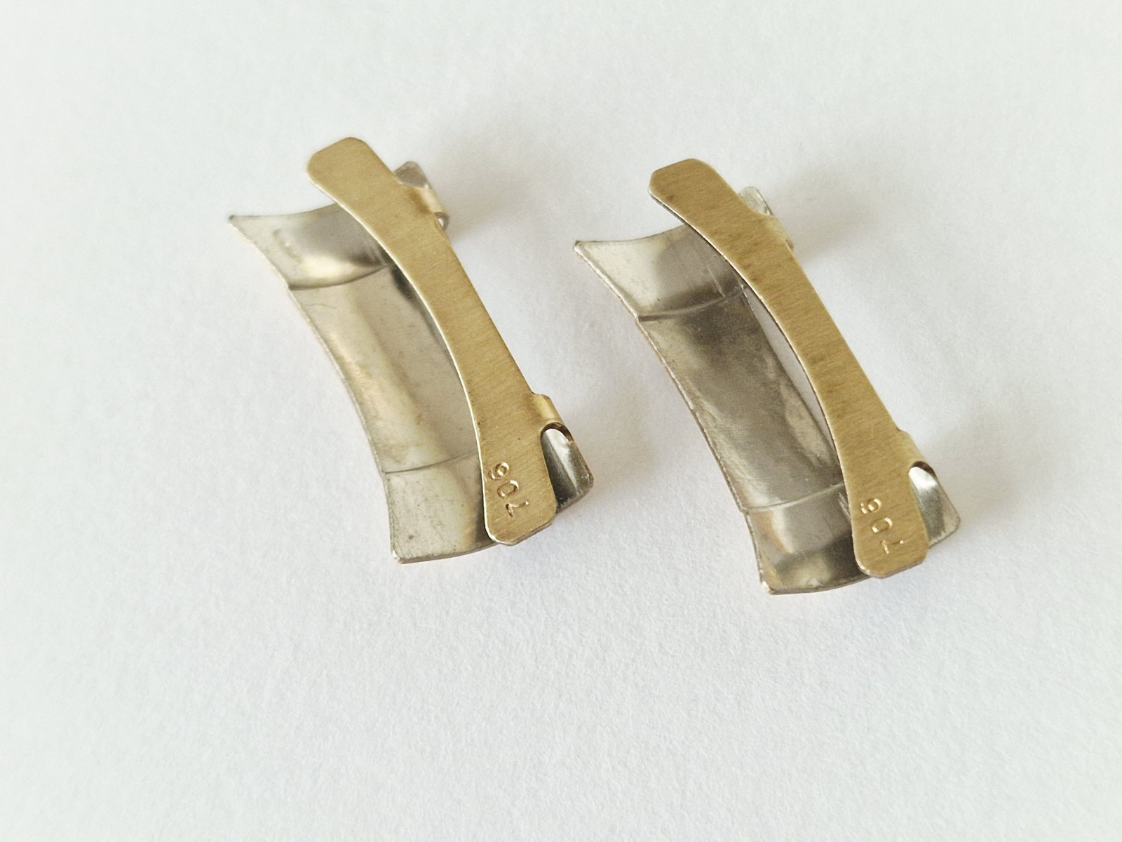 Omega Bracelet End Piece/Link Gilt Reference 706 Genuine (x2)