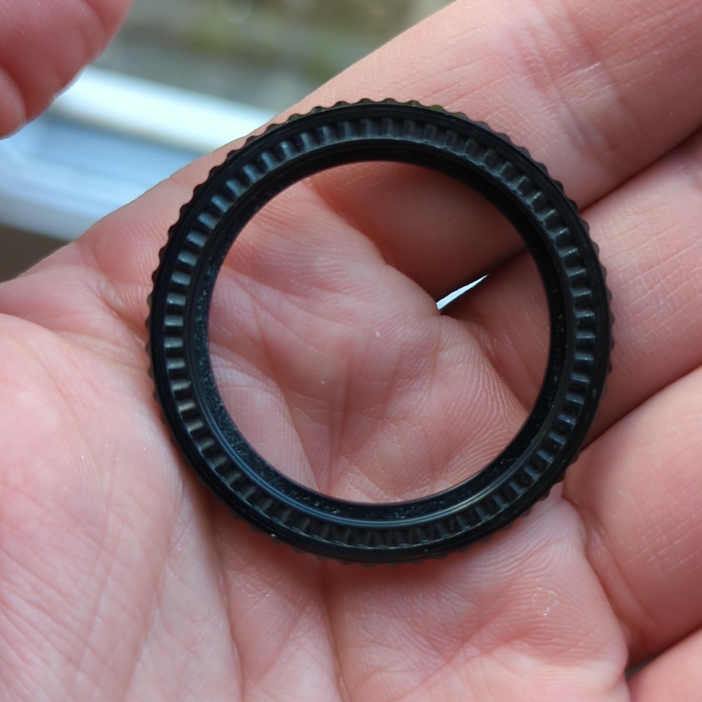 Seiko Prospex Solar Black Silver Watch Bezel part 43.5mm VGC Used (AA42)