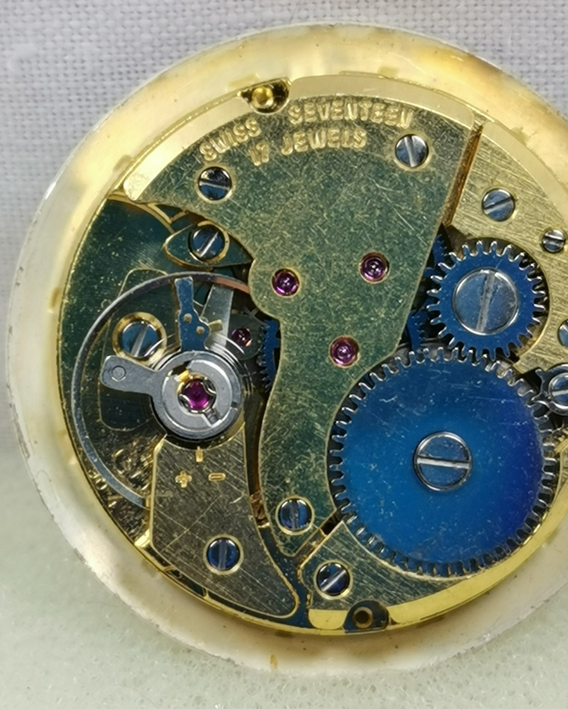Avia Date 17J Cal. FHF ST 96-4 Swiss Wristwatch Movement Parts/ Repair!