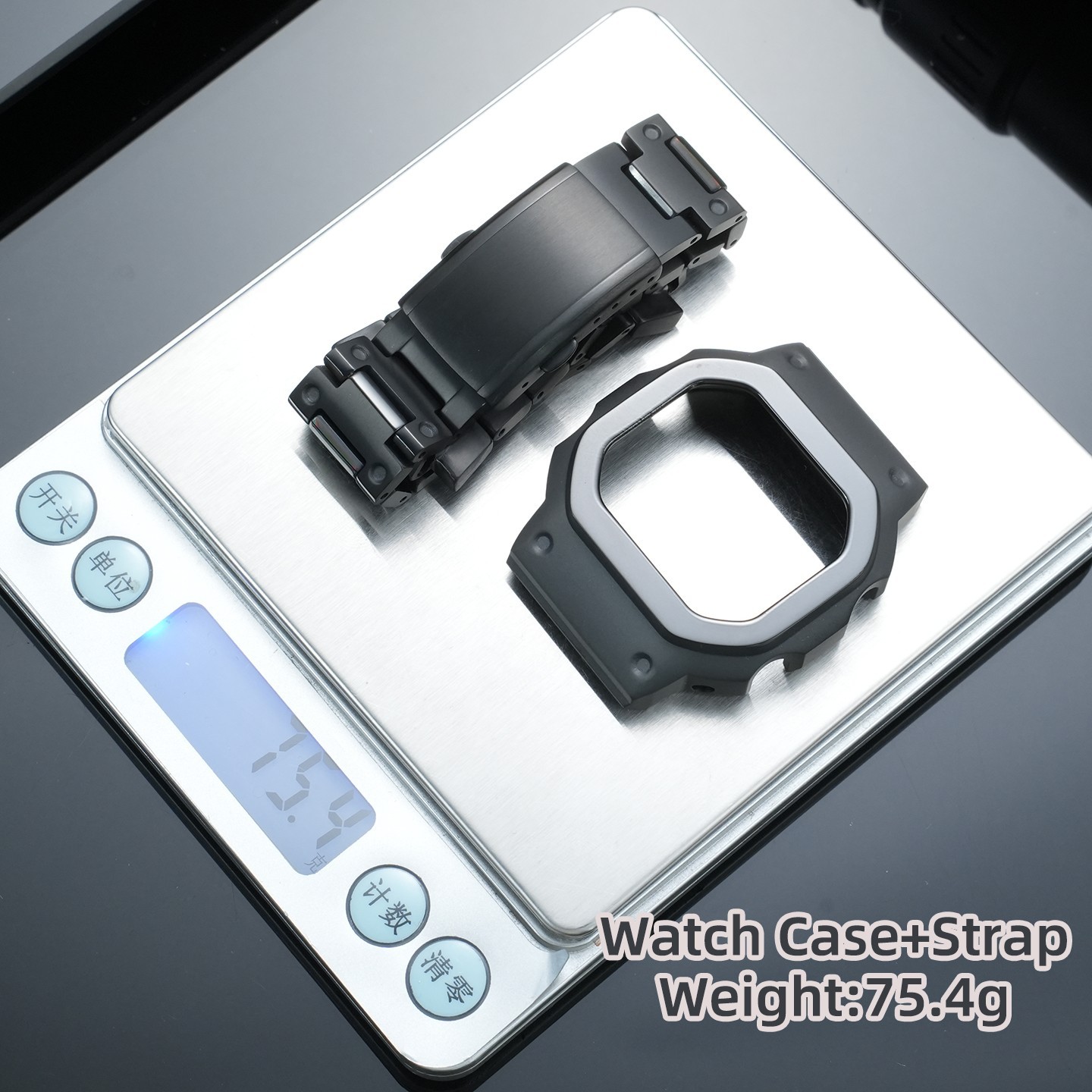 For Casio DW-H5600 Modified Titanium Watch Strap Metal Case DWH5600 Bracelet Man