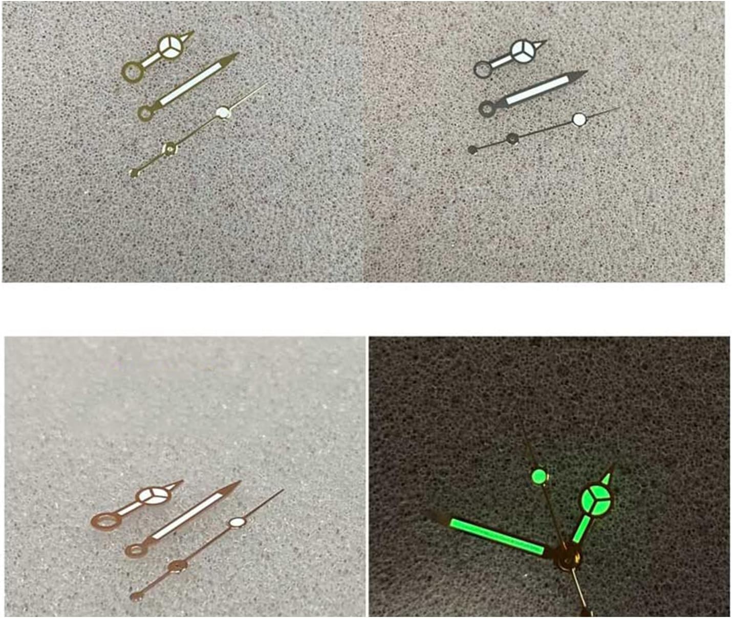 Glow-in-the-Dark Watch Hands Replacement – Stylish Kit for NH35 & NH36 Movements