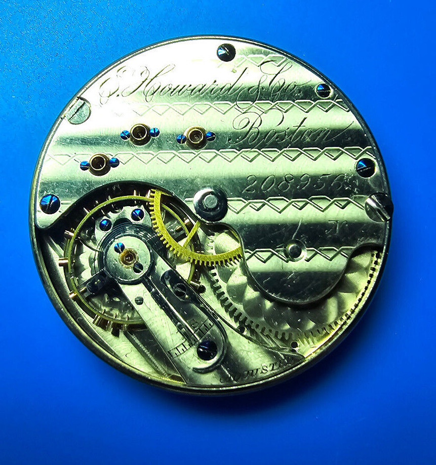 18 SIZE / N SIZE E. HOWARD SERIES 7 GRADE 4 POCKET WATCH MOVEMENT PARTS