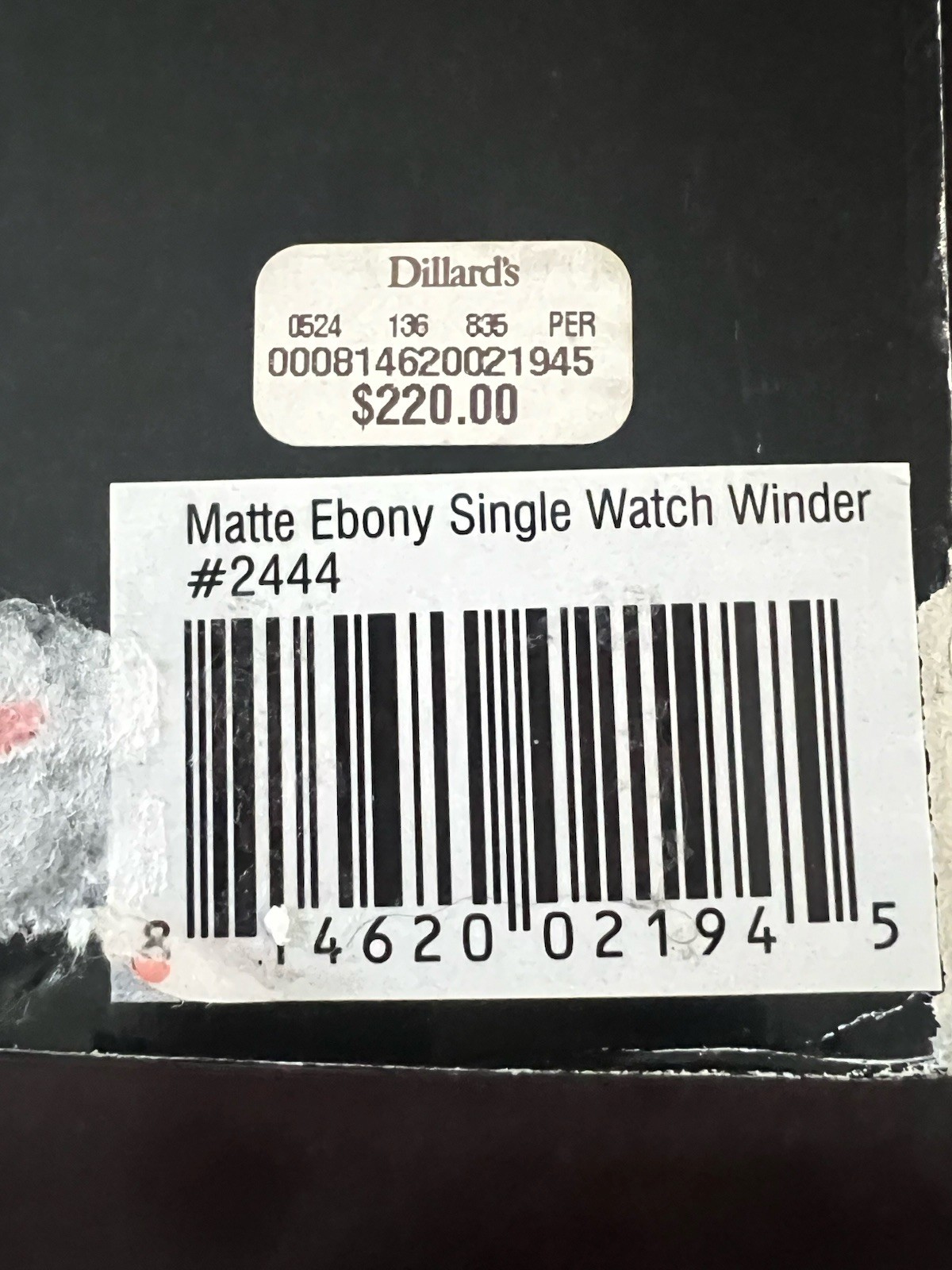 Brouk & Co. Matte Ebony Wooden Watch Hight Quality Winder Lux Gift Working