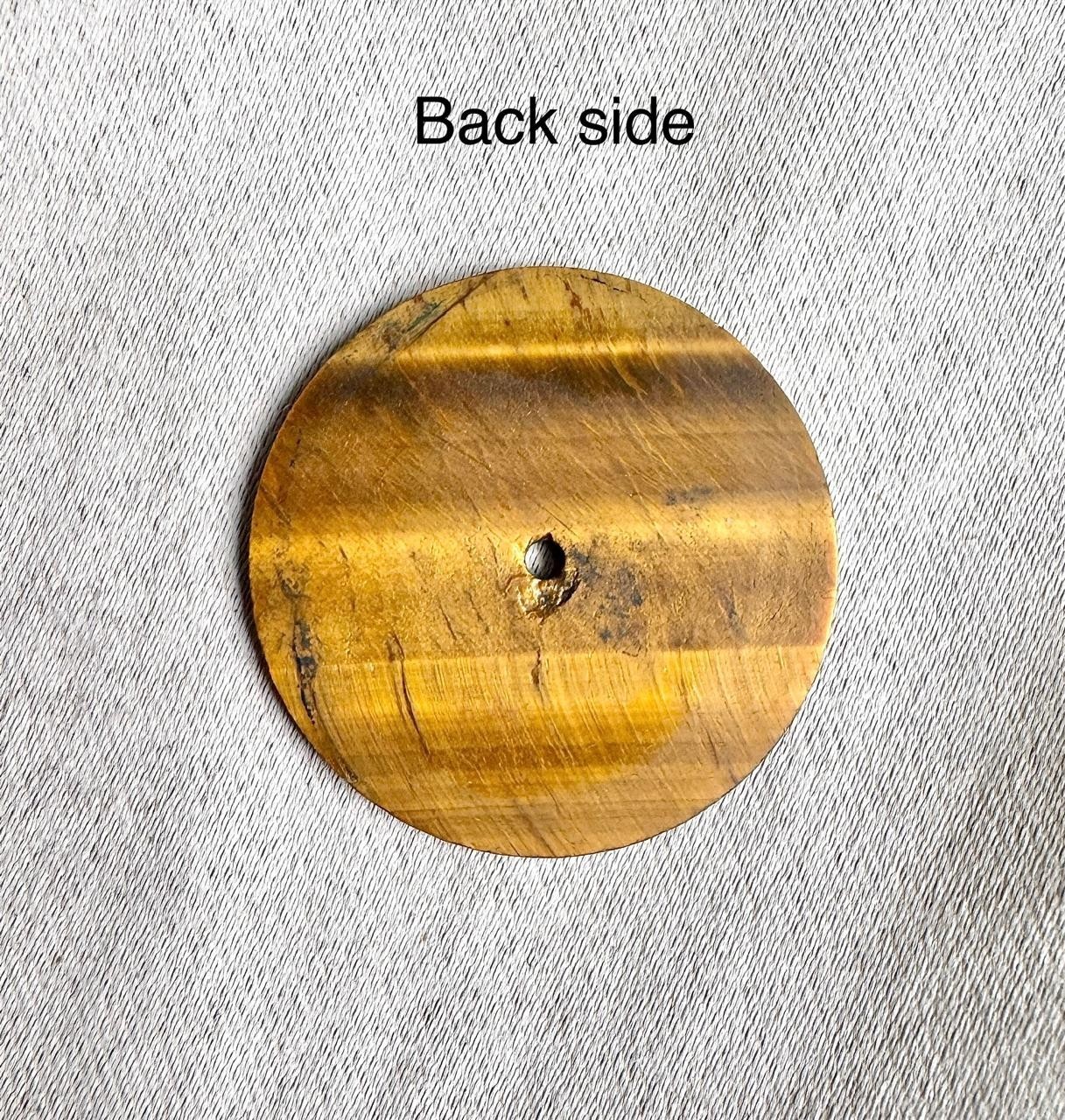 Tiger’s Eye Watch Dial: Polished Gemstone, 31.5 mm Round GMC 343