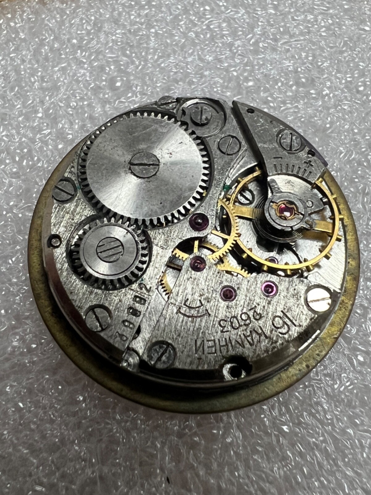 Watch movement USSR Raketa Cal.2603 plus Dial.For parts.