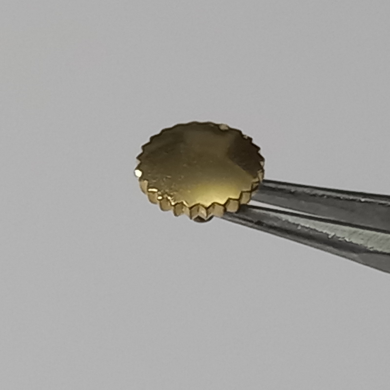 Extremely Rare 18K Solid Yellow Gold 7.2mm Crown For LONGINES 13ZN Chronograph