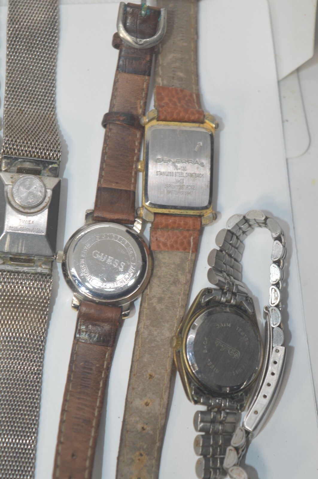 JOB lot of 10 watch’s vintage As Is SEIKO**CITIZEN**TIMEX**GUESS etc. Dont run