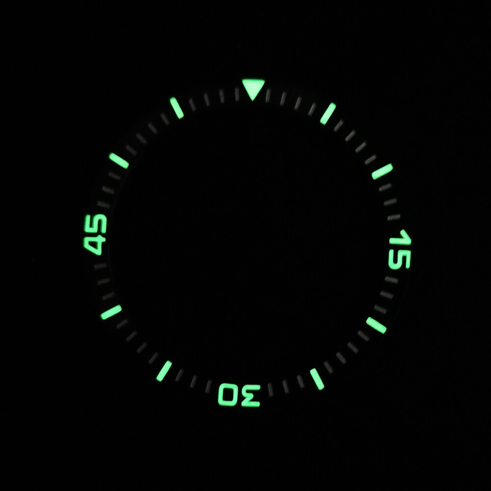 38mm*31.5mm flat luminous ceramic watch bezel insert rings fit 40mm mens case