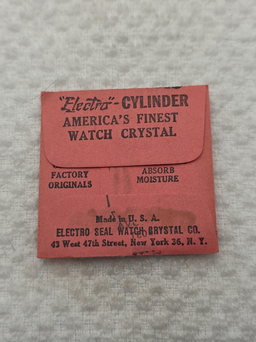 Electro Cylinder Watch Crystal CMC1081 Bulova 6051 10.8X10.7 CMC138 RMN40