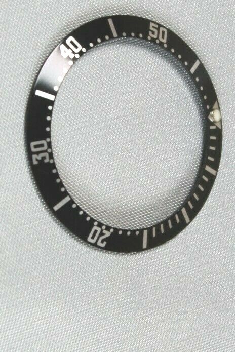Black Bezel Insert for Omega Seamaster Diameter 38.1×30.6 Case Size 41mm #SM-BLK