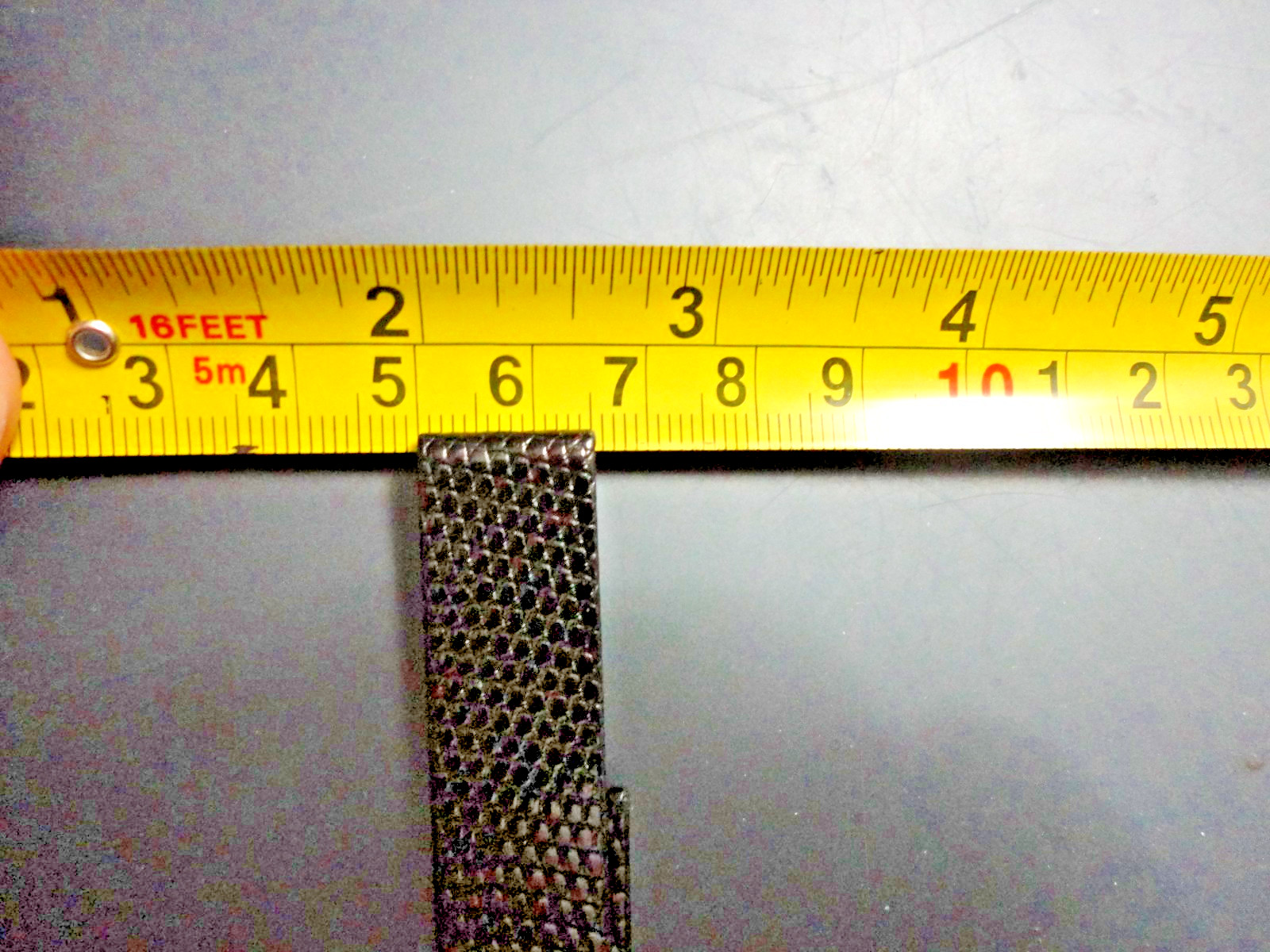 New TIFFANY & Co Watch Strap Black size 15R, Lizard